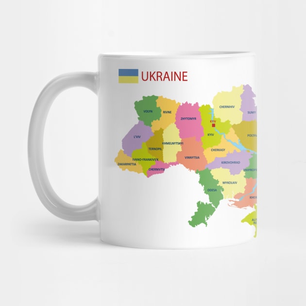 Political map of Ukraine by AliJun